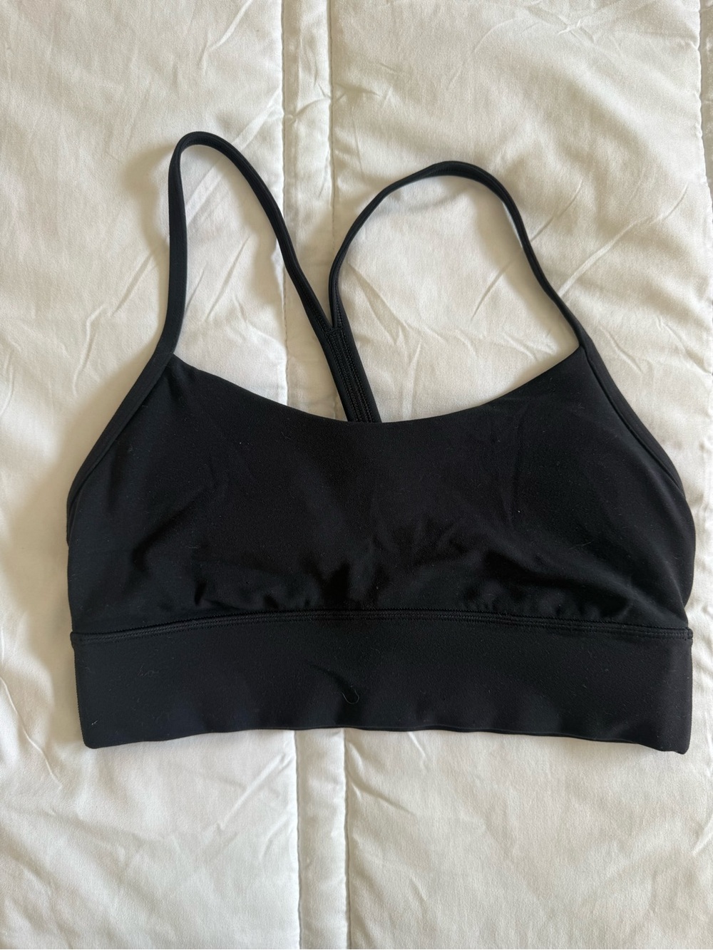 Lululemon Flow y bra nulu size 8 black